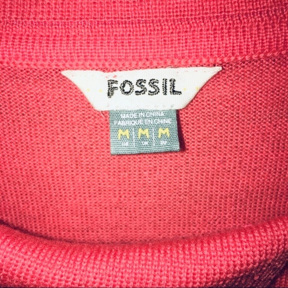 Vintage FOSSIL Wool Asymmetrical Collared Sweater - Picture 9 of 13